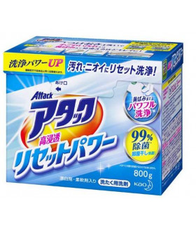 Kao Japan ATTACK RESET POWER Laundry Detergent Powder 800g