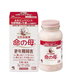 Kobayashi Inochi no Haha A – Japanese Menopause Relief Supplement with Herbal & Vitamin Blend (420 Tablets)