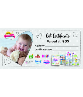 Gift Certificate Valued at 50$