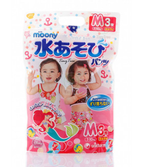 Moony Swimming Pull ups for girls М size (7-10kg) (15-26lbs) 3 count