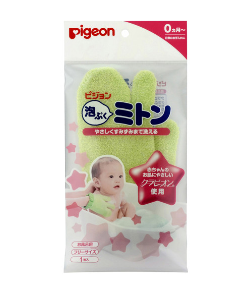 PIGEON Рукавичка для купания малыша 0+ PIGEON Рукавичка для купания малыша 0+